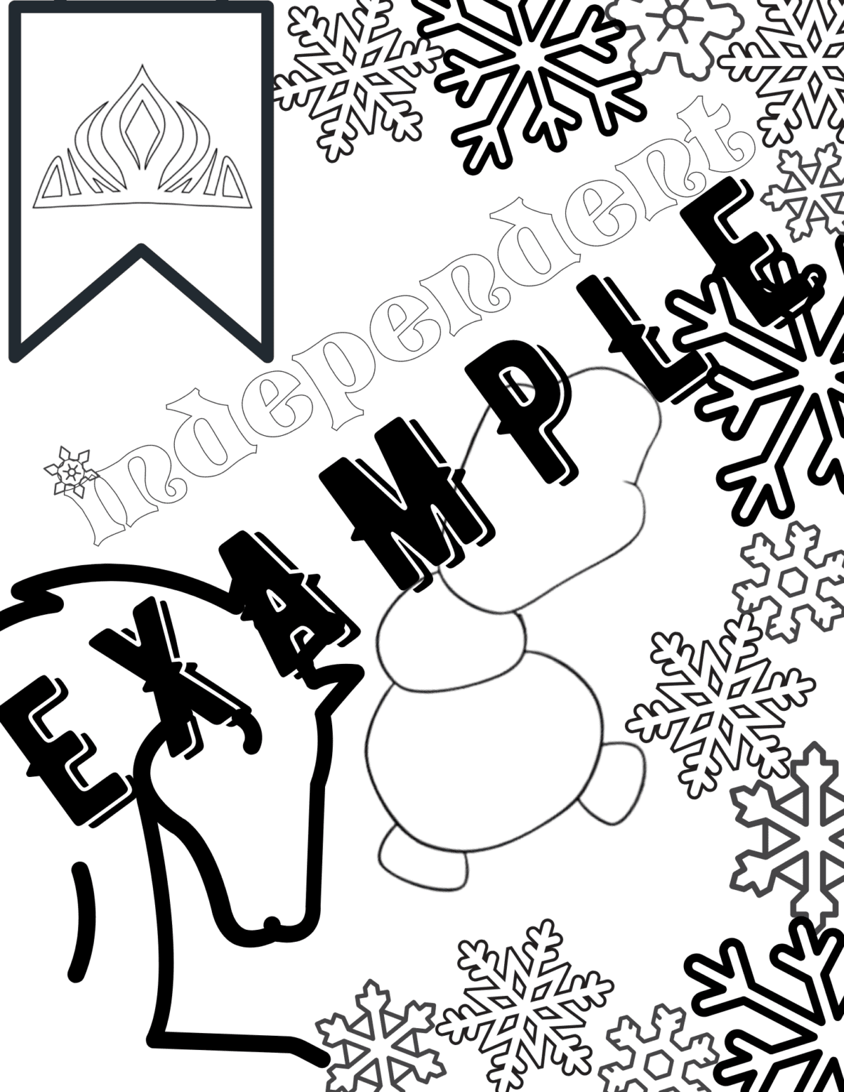 Ice Queen Coloring Page - Generic ⋆ Enchanting Events
