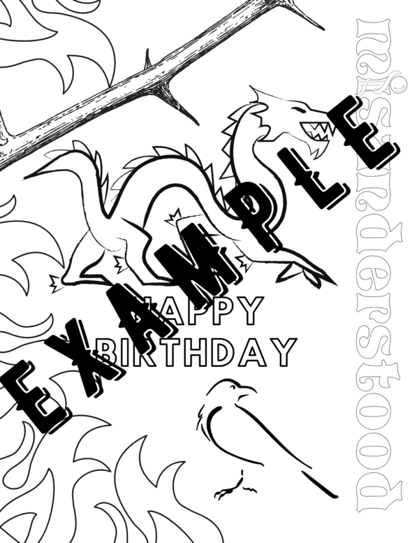 maleficent color happybirthday example