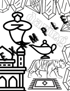 jasmine coloring page  generic ⋆ enchanting events